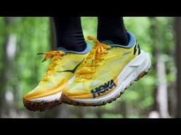 the most comfortable trail running shoes - HOKA Mafate X