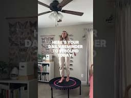 Your daily reminder to rebound! #rebounding #rebounder