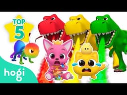 [👍🏻Best 5] Learn Colors with Hogi｜Train, Yummy Treats (Yes Papa), Ants, Dinosaur, Animals' Tails