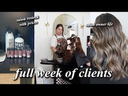 A week in my life as a salon owner // My first no-show, product restock with prices & Ulta haul
