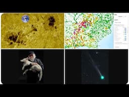 New Comet Swan25f! Tariff Turmoil Continues globally! Major River Flooding USA! + Volcanoes, y'all.