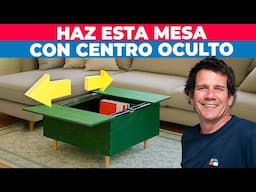 Cómo hacer una mesa de centro con almacenamiento oculto