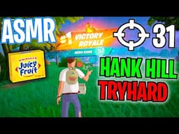 ASMR Gaming 😴 Fortnite Hank Hill Tryhard Win Relaxing Gum Chewing 🎮🎧 Controller Sounds + Whispering💤
