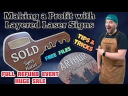 Making a Profit with Layered Laser Signs: Tips/Tricks, Free Laser Files, Software & Design Tutorial