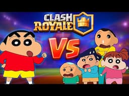 Shinchan VS Kazama Bochan Masao Nene In Clash Royale 😱🔥 | Shinchan Playing Clash Royale 😂