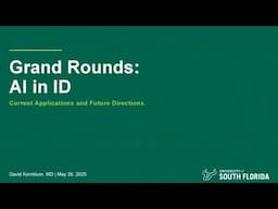 AI in Infectious Diseases -- David Kornblum, MD