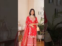 Radiating elegance in red ❤️✨ #indianwear #indianoutfits #indiantraditionalwear #suhevecheerewaleya