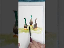 My Feathered Friends at the Local Pond. #art #shorts #arttherapy
