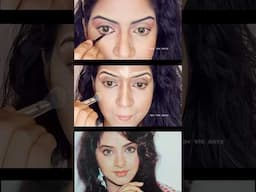 Divya Bharti Makeup Transformation ❤️🙏 #hindisong #transformation #makeup #divyabharti