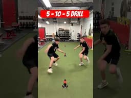 5 - 10 - 5 DRILL 🏆 Manasquan Speed Training 💪 Underground Strength Gym