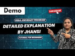 Pega Post Training Demo | PEGA JOB READY PROGRAM DETAILED EXPLANATION BY JHANSI | +91 8328393256