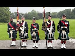 Casing the colours. The Royal Regiment of Scotland Freedom of Falkirk Parade