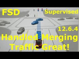 Tesla FSD 12.6.4 on HW3 is very smooth