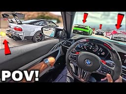 15 Minutes of Chasing 1000HP Supercars In A 700HP Tuned BMW M4 G82 [LOUD EXHAUST POV]