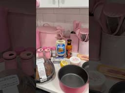 Buffalo Chicken Dip in my pink kitchen 😍💗 #pinkkitchen