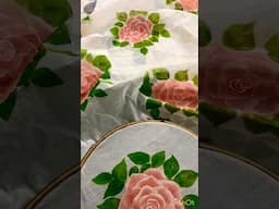 #diy #diyart #art #handpaintedfabric #handpainted #handpainting #rose
