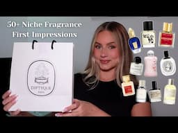 REACTING TO 50+ NICHE PERFUMES | Niche Fragrance First Impressions