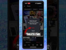 Delete Instagram Posts & Reels: Quick & Easy Guide! #InstagramTips #Instagram #shorts