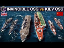 1980's Soviet Kiev Carrier Group vs UK Invincible Carrier Group | Sea Power