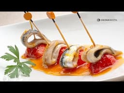 Bocados de anchoa y fresa, receta paso a paso por Karlos Arguiñano