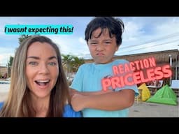 Thai/American boys first day at school in Koh Samui, Thailand