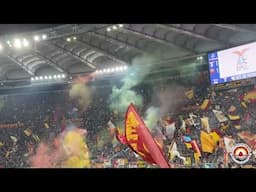 lazio - Roma 1-1: la carica della solita immensa Curva Sud e di tutti i tifosi della Roma