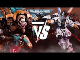 NEW Chaos Knights Vs T'au Empire: 2000pts Warhammer 40K Battle Report