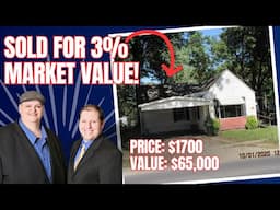 We paid $1700 for this Tax Deed Home! Can rent for $800+ per Month...