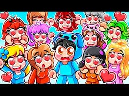 1 Speedrunner vs 11 GIRL HUNTERS In Driving Empire! (Roblox)