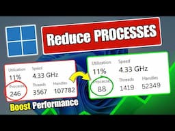How to LOWER PROCESSES in Windows 11 to 🚀 BOOST Performance and Fix LAGGING (2025)