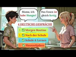 🎯 200 deutsche Sätze | Praktische Dialoge für Zuhause und Schule 📖