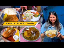 SHIMLA Street Food Tour | Mall Road | Pastry, Momo, Chole Kulche, Burger & More | 4k
