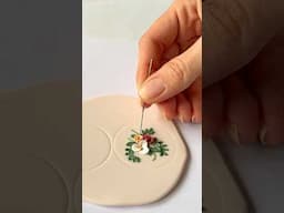 Polymer Clay Flower Bouquet Earrings | Tutorial Preview | #shorts #polymerclay #handmadejewelry