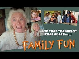 The “Barrels” Chat / Family Visits / Earthquake, Idaho Irises and Onion Rings / OVER 60