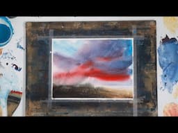 Beautiful Sky Painted in Watercolour