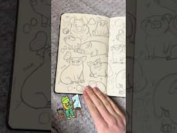 Drawing Animals and sketchbook tour!! #sketchbooktour