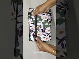 Purse Making at Home | Double zipper pouch tutorial | Makeup pouch bag | Wallet | Clutch