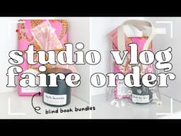 STUDIO VLOG | making a Faire order for book bundles 😍