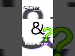 Why Does '& (Ampersand) mean 'And'?