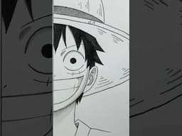 Luffy drawing easy #anime #drawing #shorts