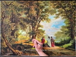 Road to Emmaus Painting by Robert Zund