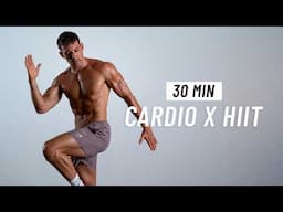 30 Min Fat Burning Cardio HIIT Workout at Home (No Equipment, No Repeat)