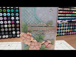 Crafters Companion 3D flowers Embossing folder , let's make a card!