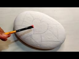 Easiest Stone Painting TUTORIAL for Beginners is a MUST SEE | Rock Painting for Garden Decor