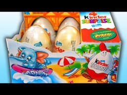 4 Rare Kinder Surprise 1998 Elephants Summer ASMR Inspiring No Talking Video