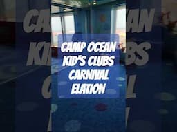 Camp Ocean Kid's Clubs on Carnival Elation     #shorts  #carnivalcruise #campocean