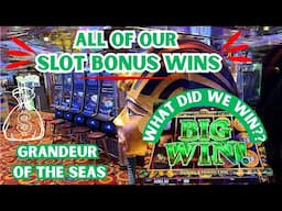 Hitting BONUSES In The GRANDEUR Of The Seas Casino | Showing You ALL our WINNING Slot Play!!