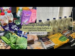 Grocery Haul - Last normal shop before a cyclone forecast - Aussie Family of 18