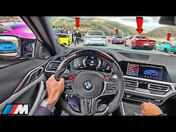 You Drive A Straight Piped BMW M4 G82 To 7 CAR MEETS IN 1 DAY [LOUD EXHAUST POV]