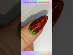 Full video on channel. Strawberry Nails Pt6 #missjosnailco #springnailart #strawberry #nailart